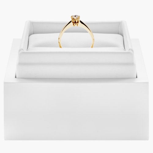 Pierścionek zaręczynowy Triumph of Love: złoty, diament